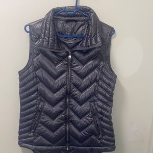 Calvin Klein Women's Dark Gray Quilted Vest